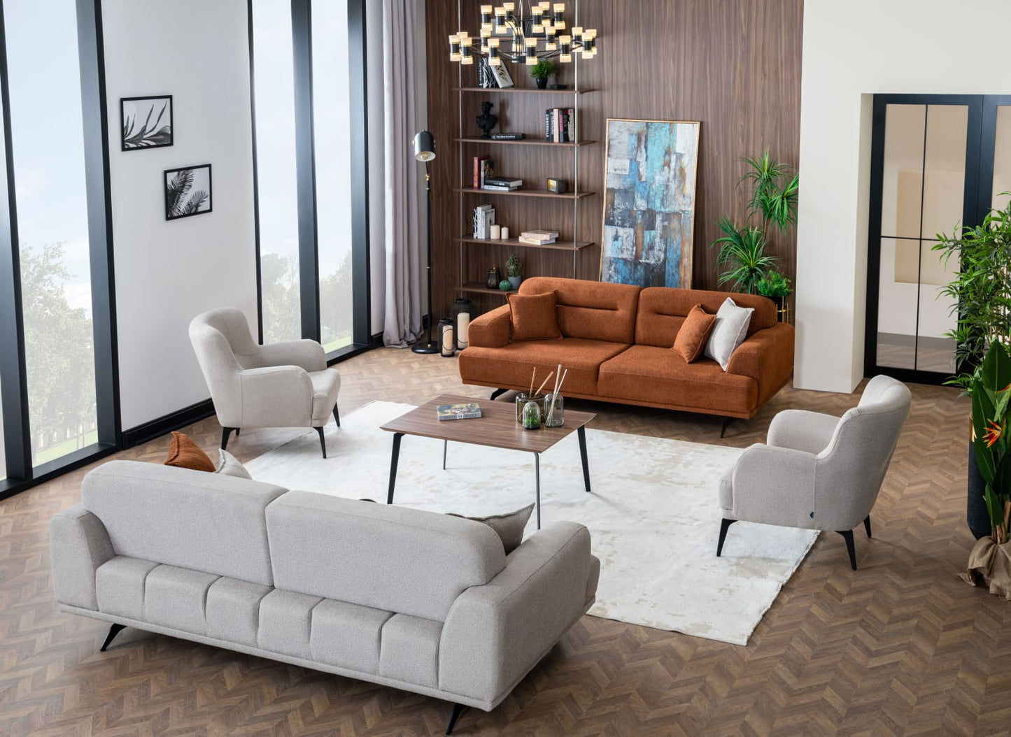 AQUA 3 SEATER SOFA Set