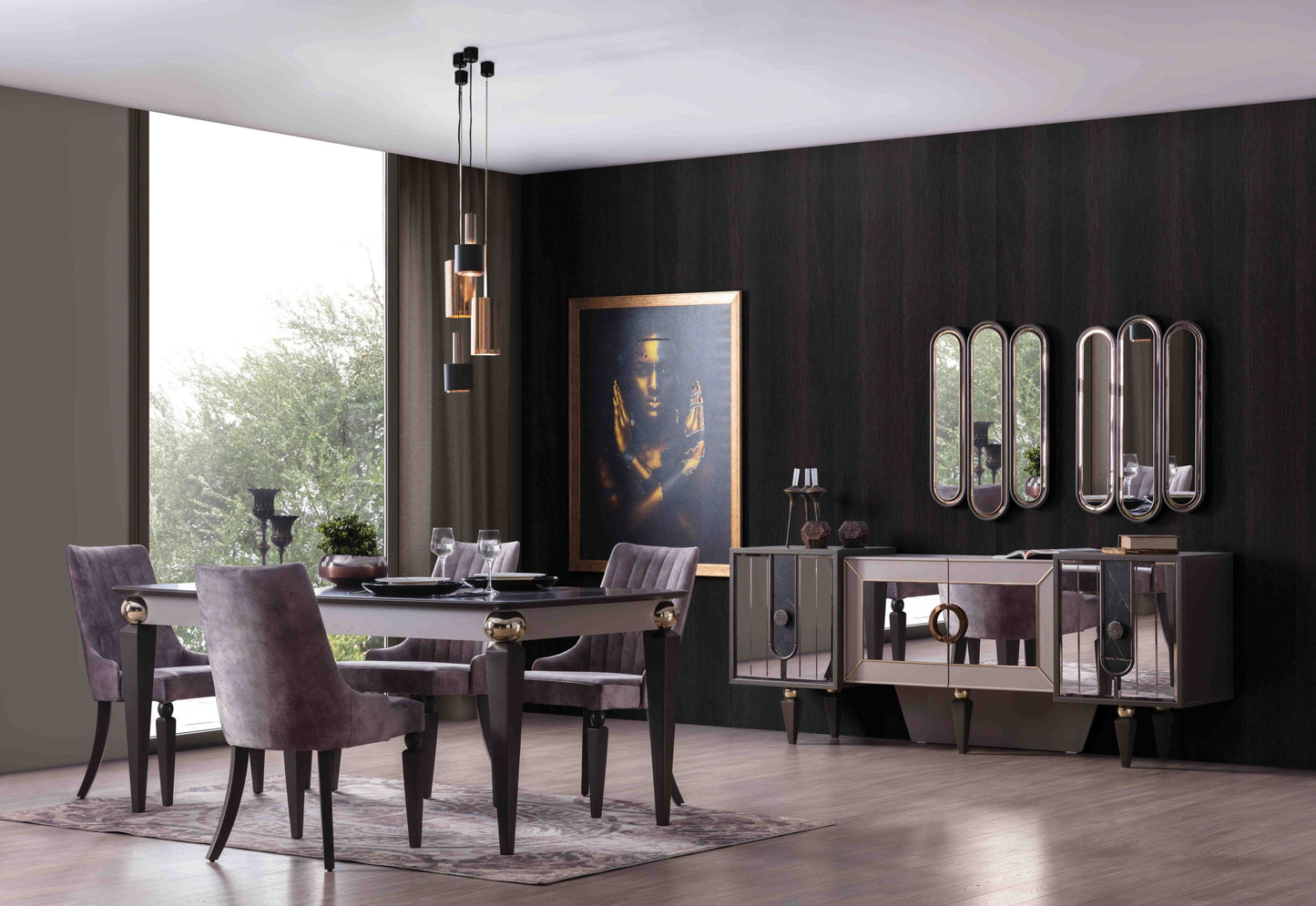 LIZBON - ( 6 Chairs + Table )