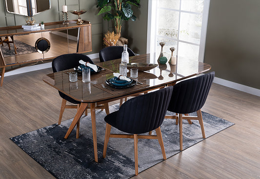 MALTA - Dining Set ( 6 Chairs +Table )