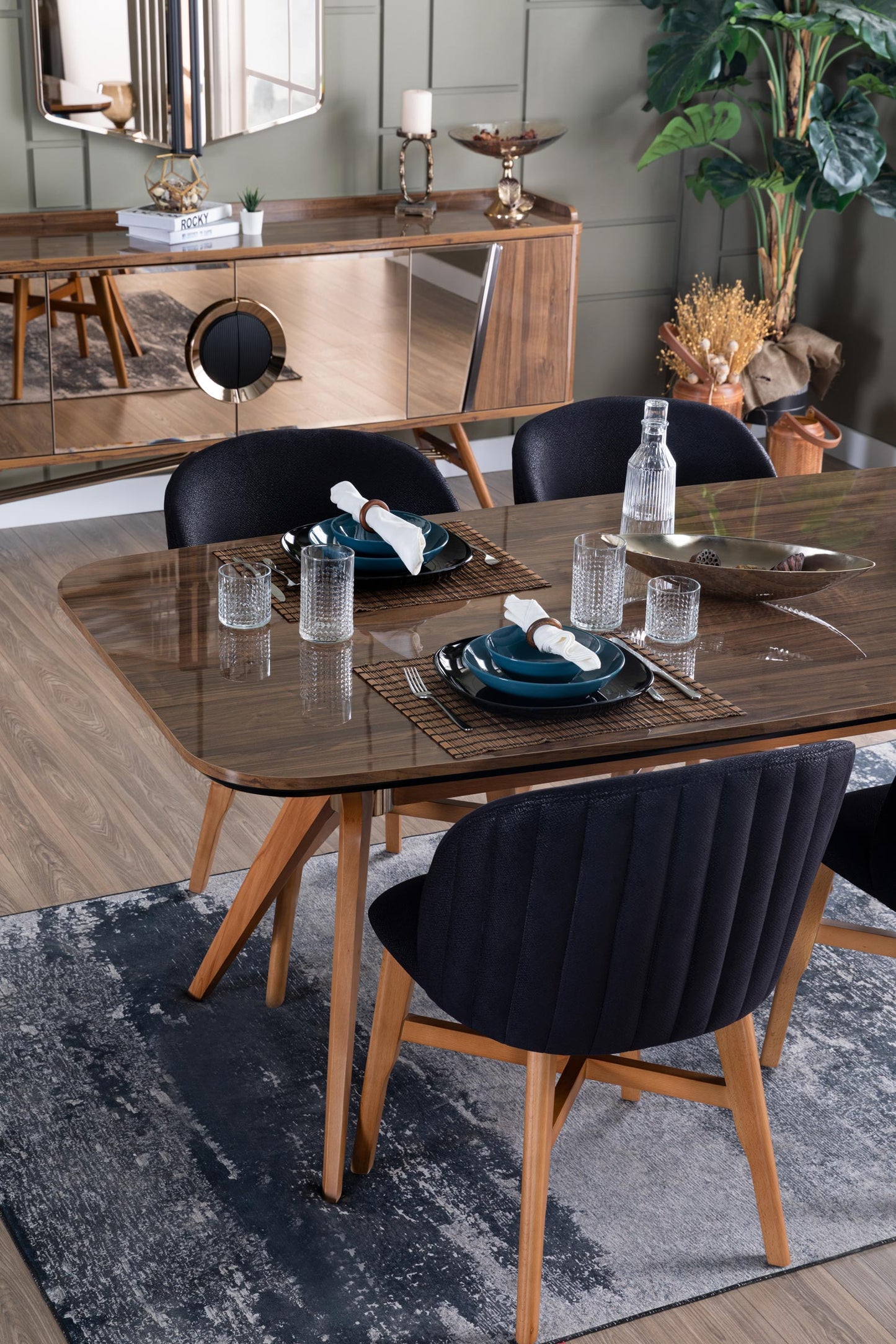 MALTA - Dining Set ( 6 Chairs +Table )