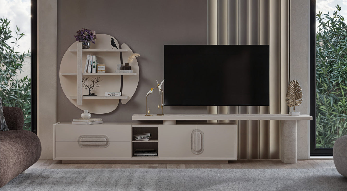 Traverta tv unit