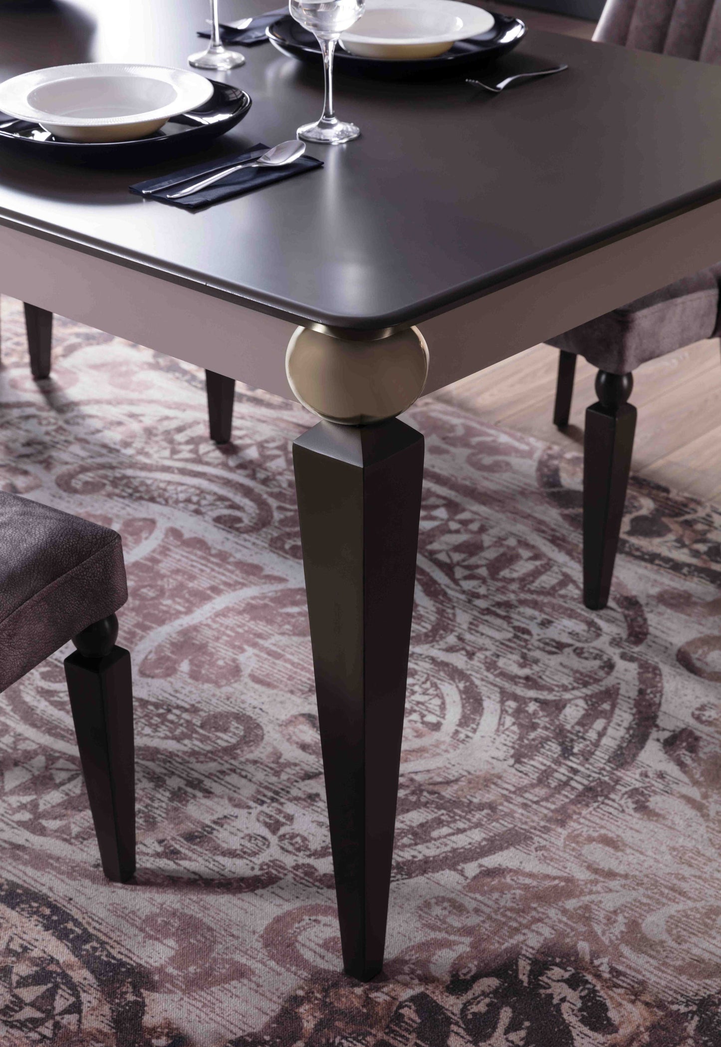 LIZBON - ( 6 Chairs + Table + Buffet Cabinet + Mirror)