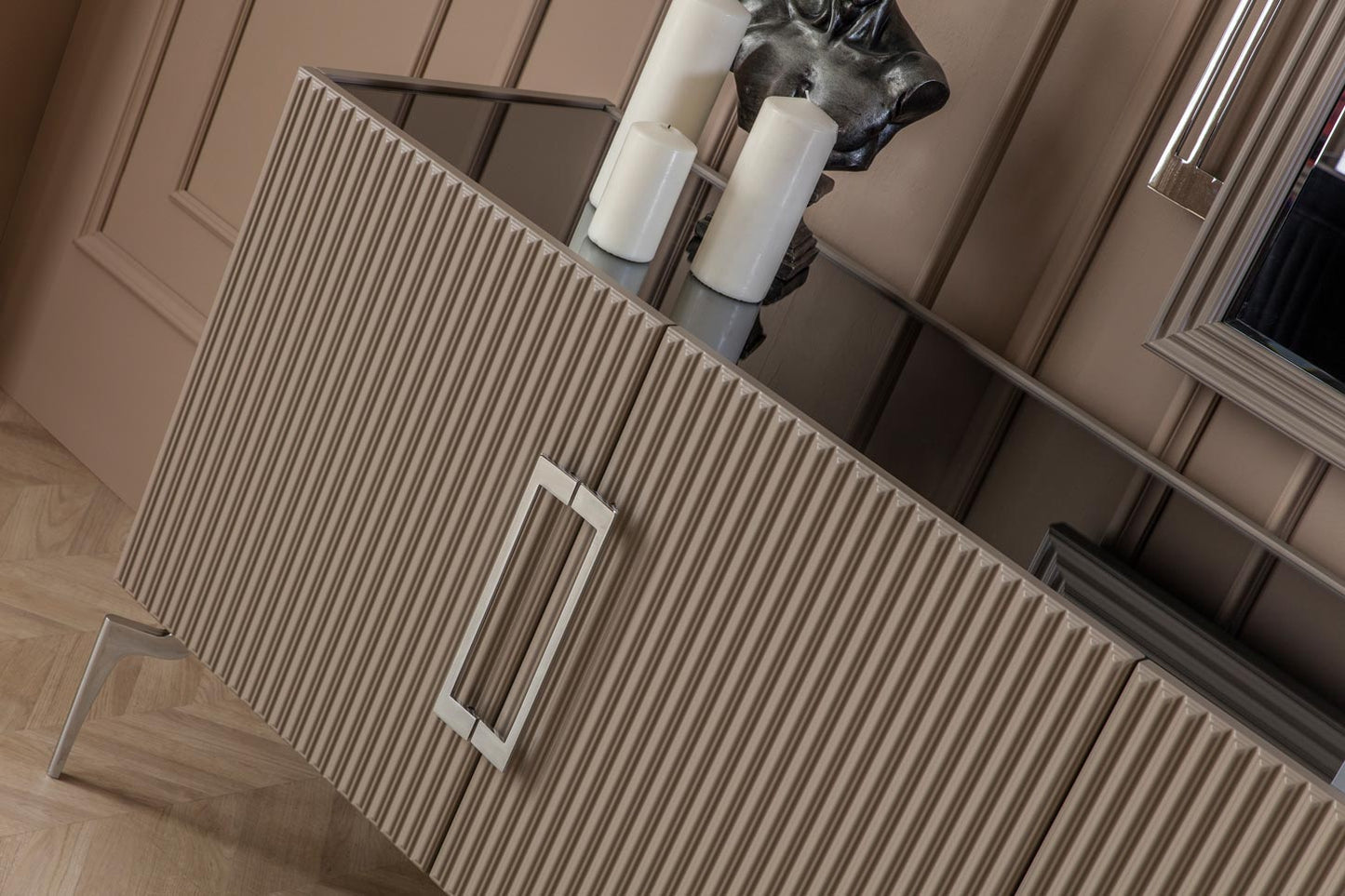 ZIRKON - Buffet Cabinet with Mirror