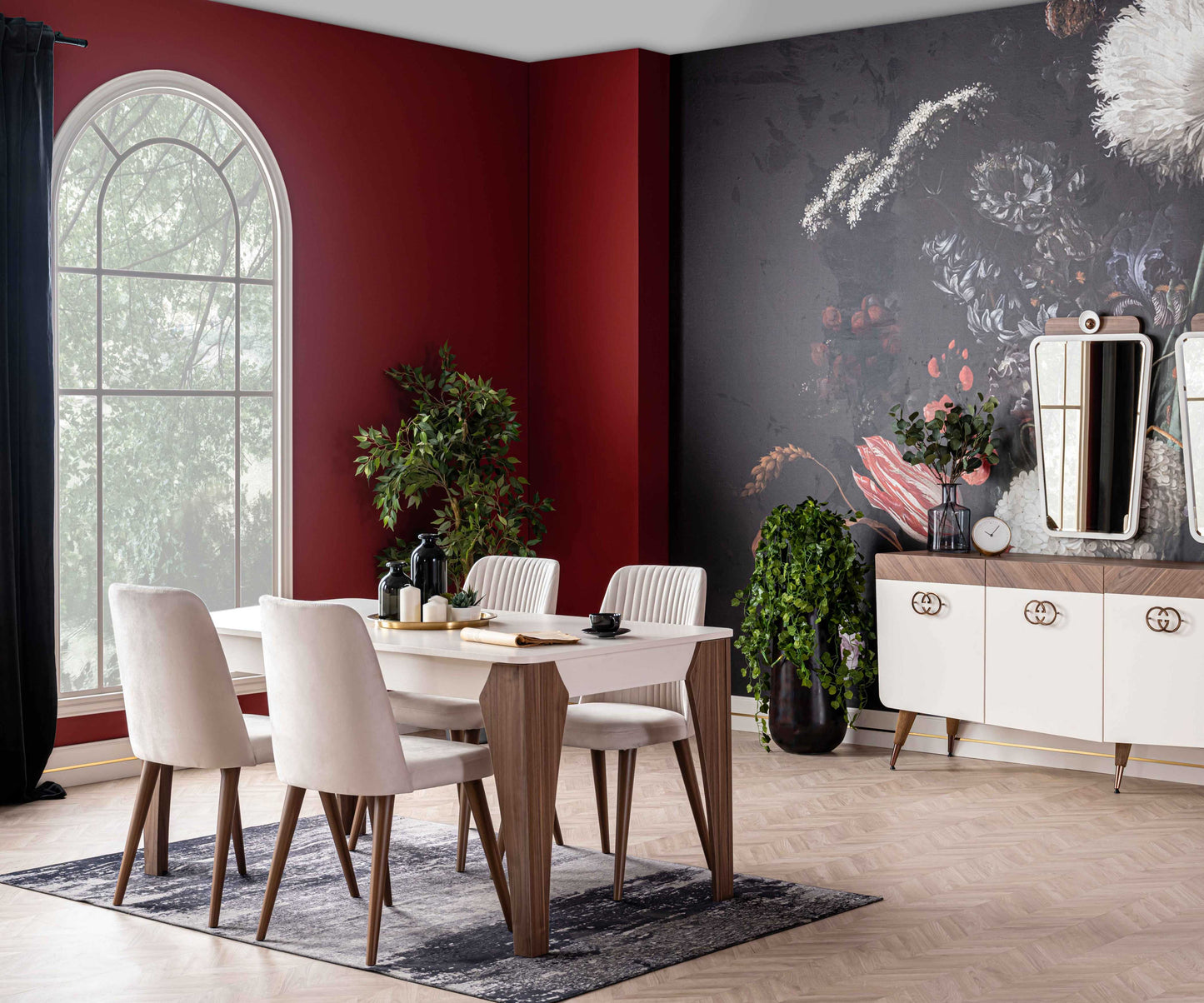 GALATA - Dining Set ( 6 Chairs +Table )
