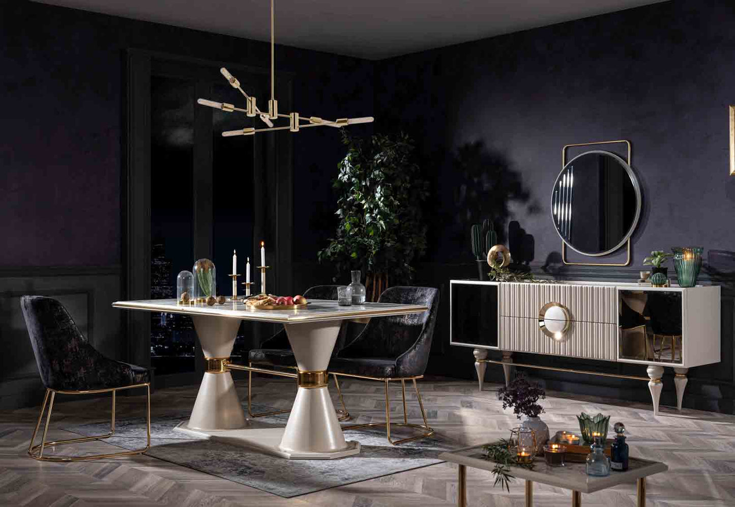 EMIRGAN - Dining Set ( 6 Chairs +Table )