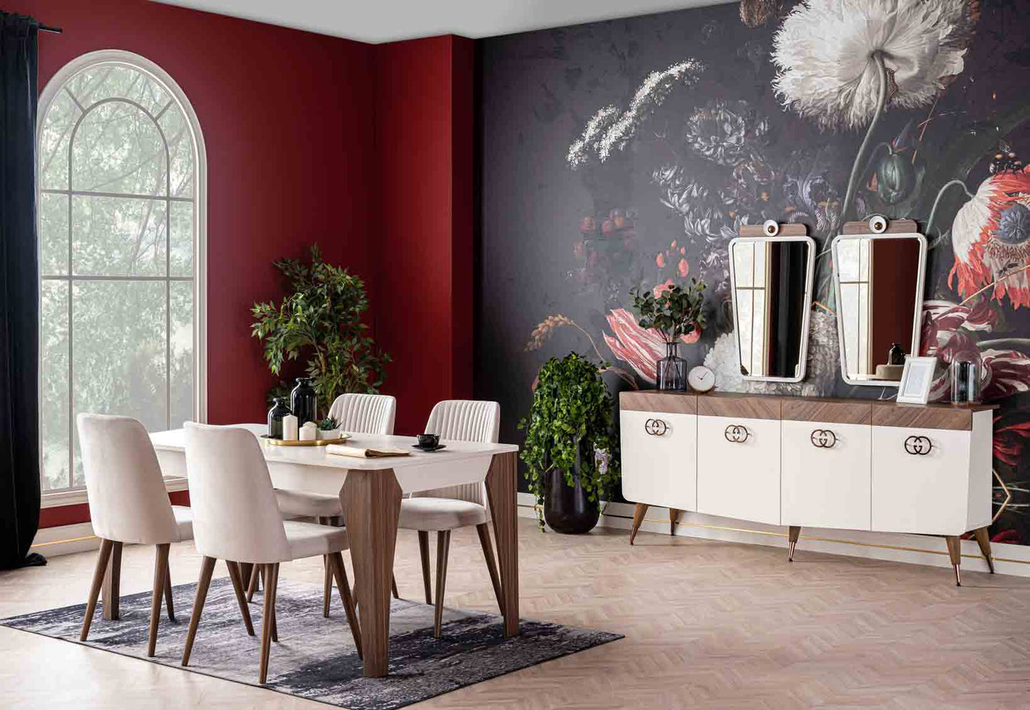 GALATA - Dining Set ( 6 Chairs +Table )
